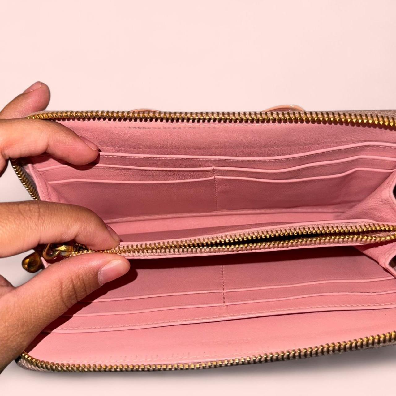 Miu Miu Women's Wallets - Pink – MIU MIU Enamel Z… - image 5