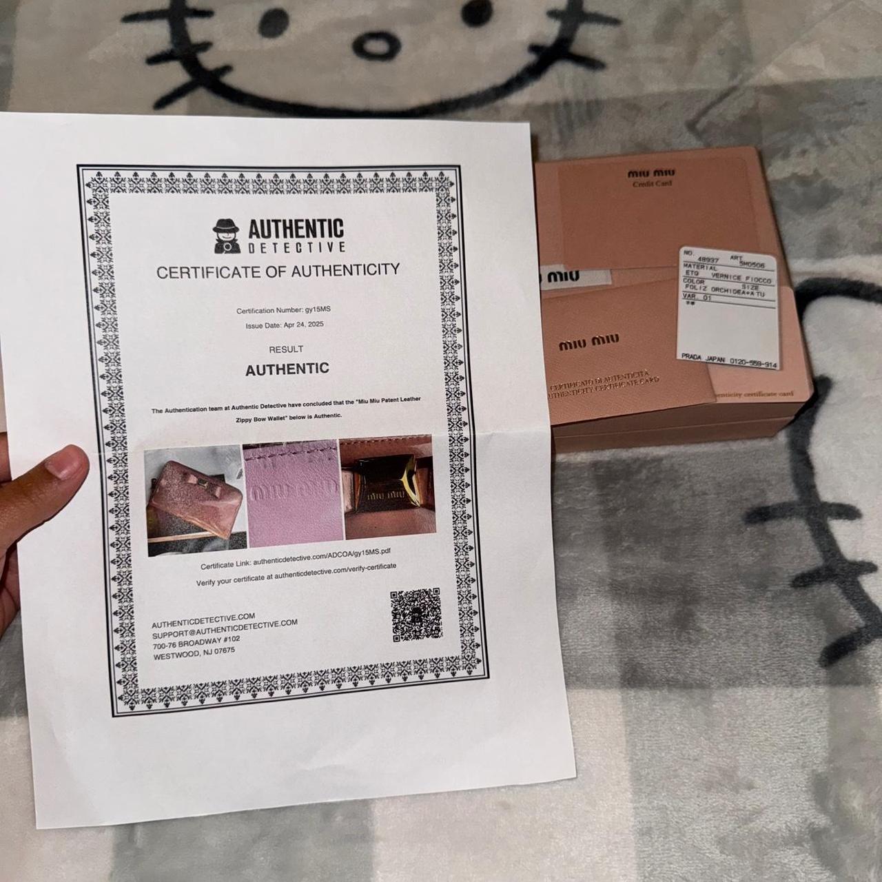 Miu Miu Women's Wallets - Pink – MIU MIU Enamel Z… - image 6