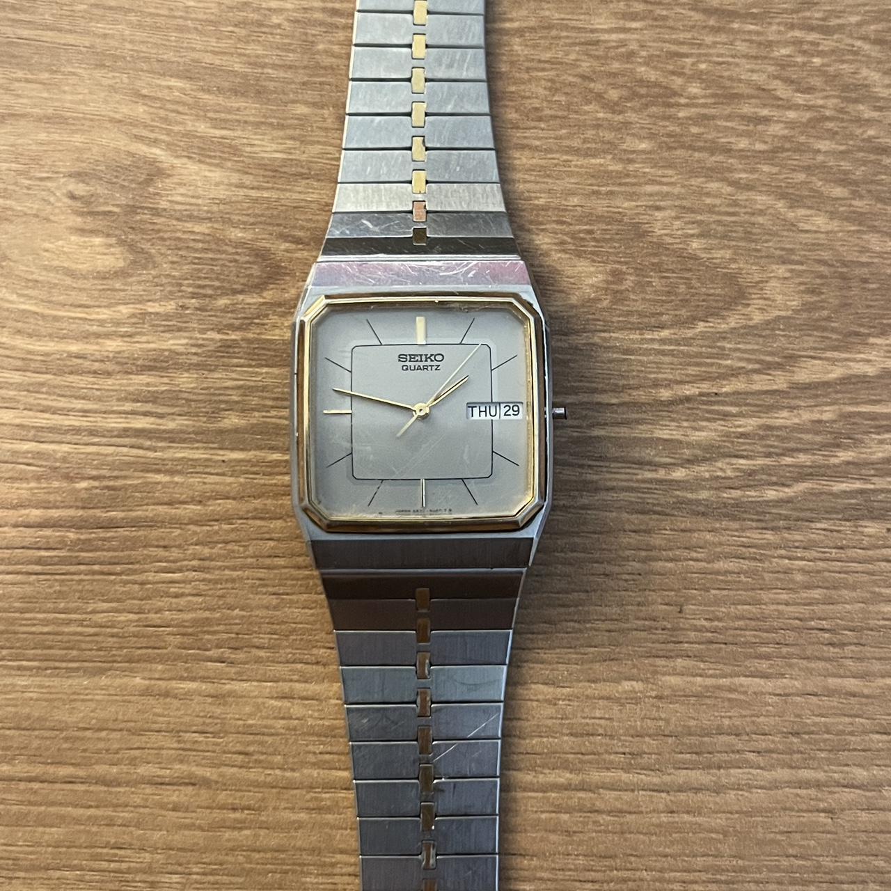Seiko Men's Silver and Gold Watch