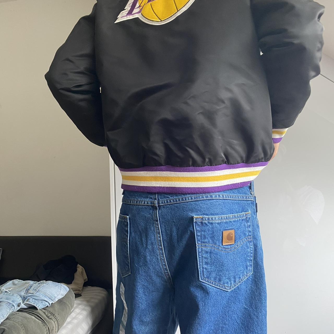 Nike la lakers bomber jacket. Bnwt got size m/l/xl - Depop