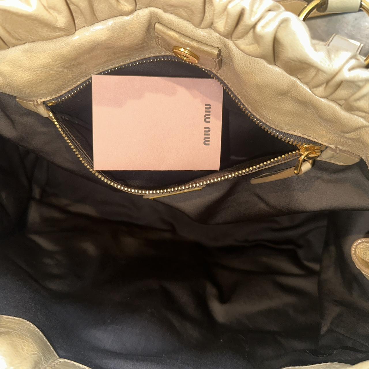 Miu Miu Women's Bag - Tan/Cream – Miu Miu large l… - image 6