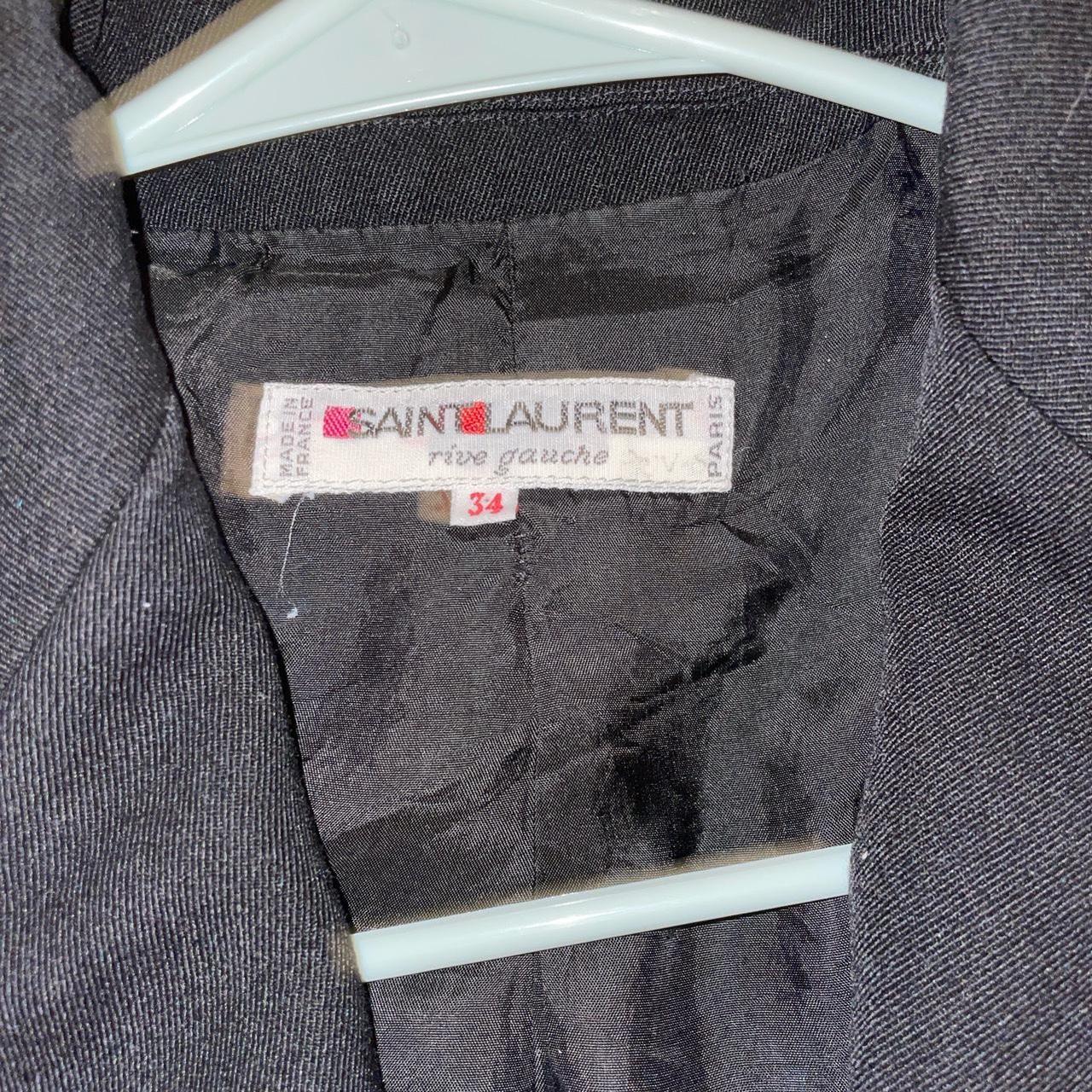 Saint Laurent cropped blazer size 34 Peacoat Xs... - Depop