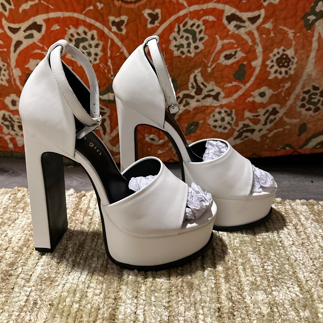 Madden girl hot sale white heels