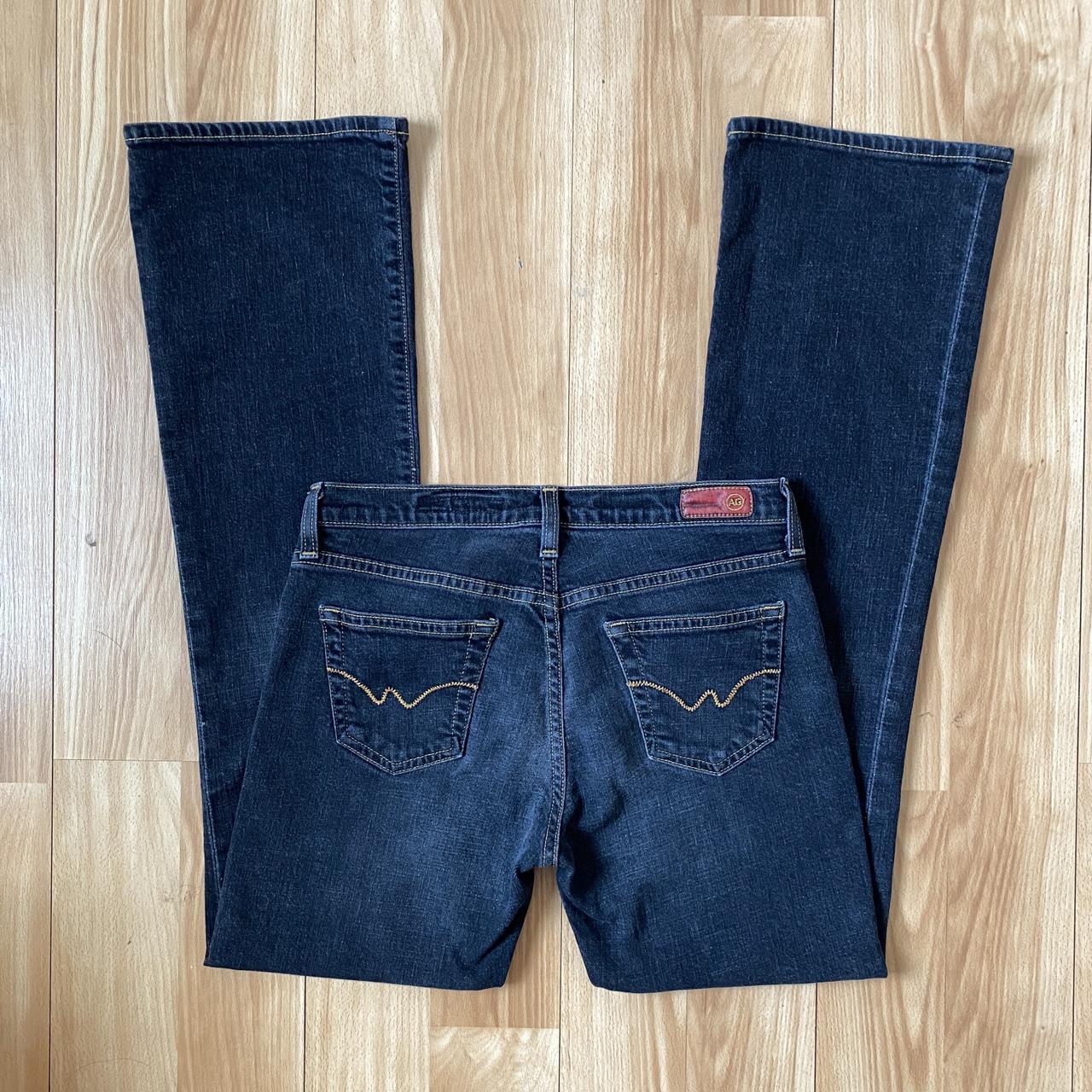 AG Jeans Women's Navy And Blue Jeans | Depop