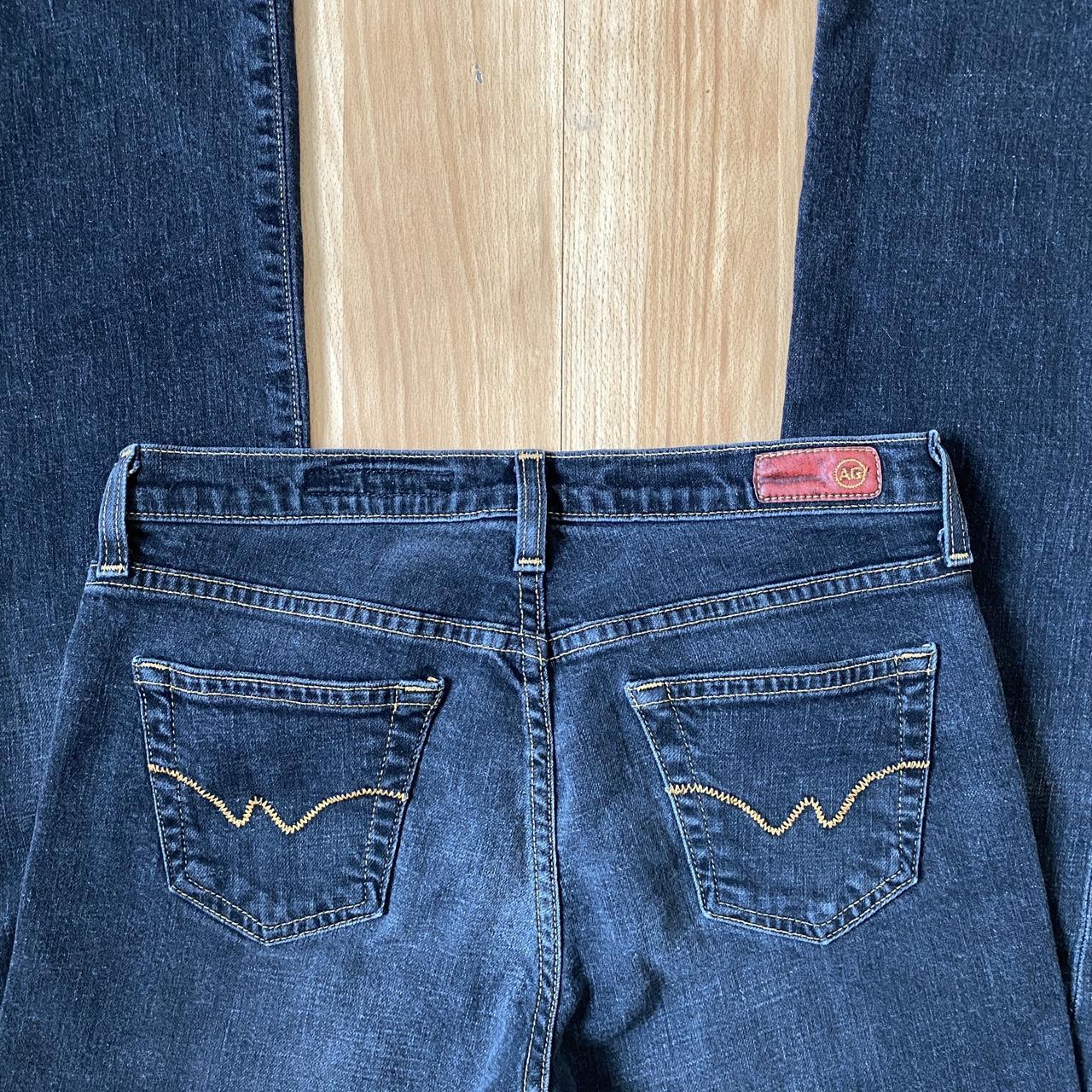 AG Jeans Women's Navy and Blue Jeans | Depop