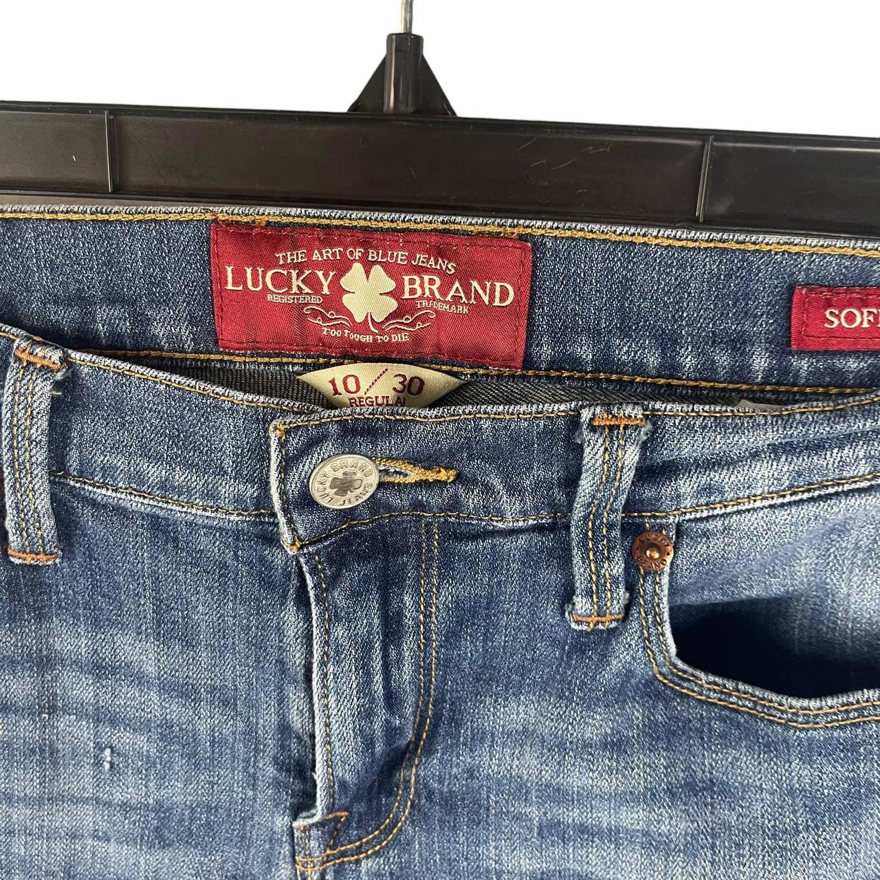 Y2k Lucky Brand Jeans “Sofia Straight” Blue Denim - Depop