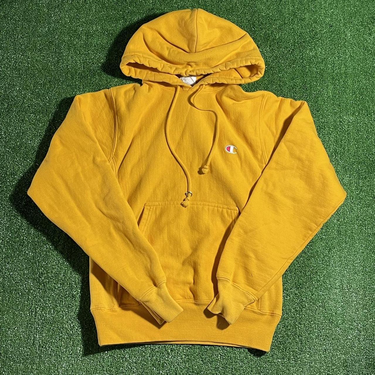 champion-women-s-yellow-hoodie-depop