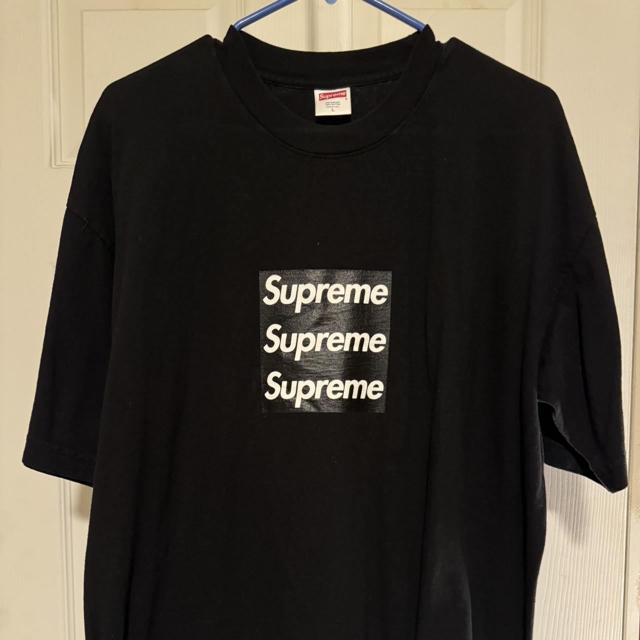 asspizza supreme triple box logo size large Depop