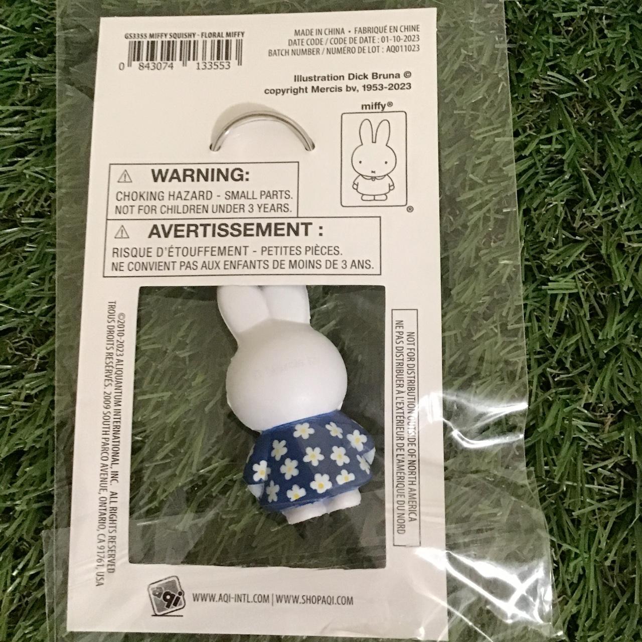 Squishy Miffy keychain (brand new) - Depop