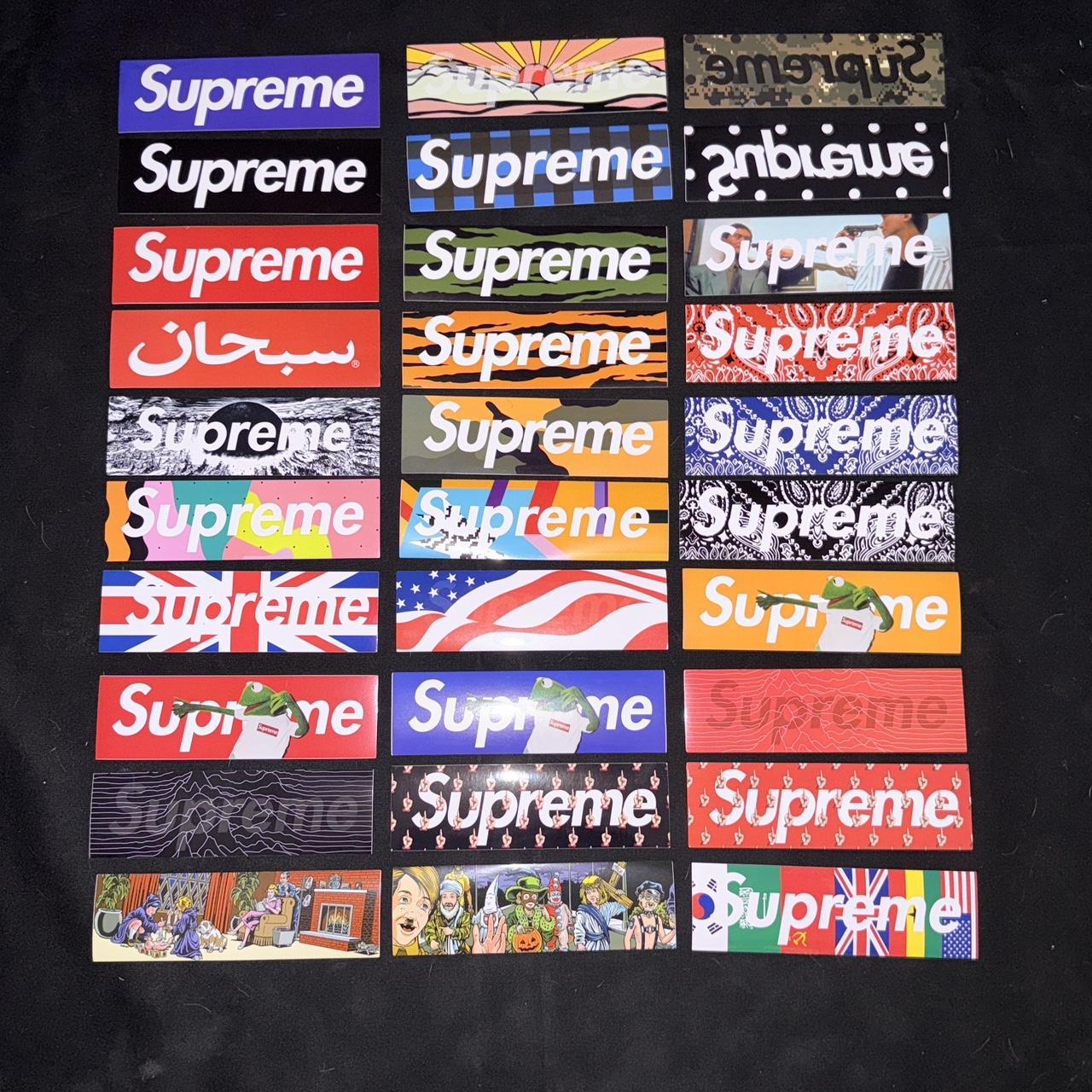 Supreme Fuck Bush Box Logo Sticker Condition:Brand | Depop