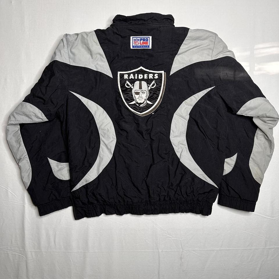 1990s RAIDERS X NFL Proline X REEBOK Vintage Zip up Jacket // 