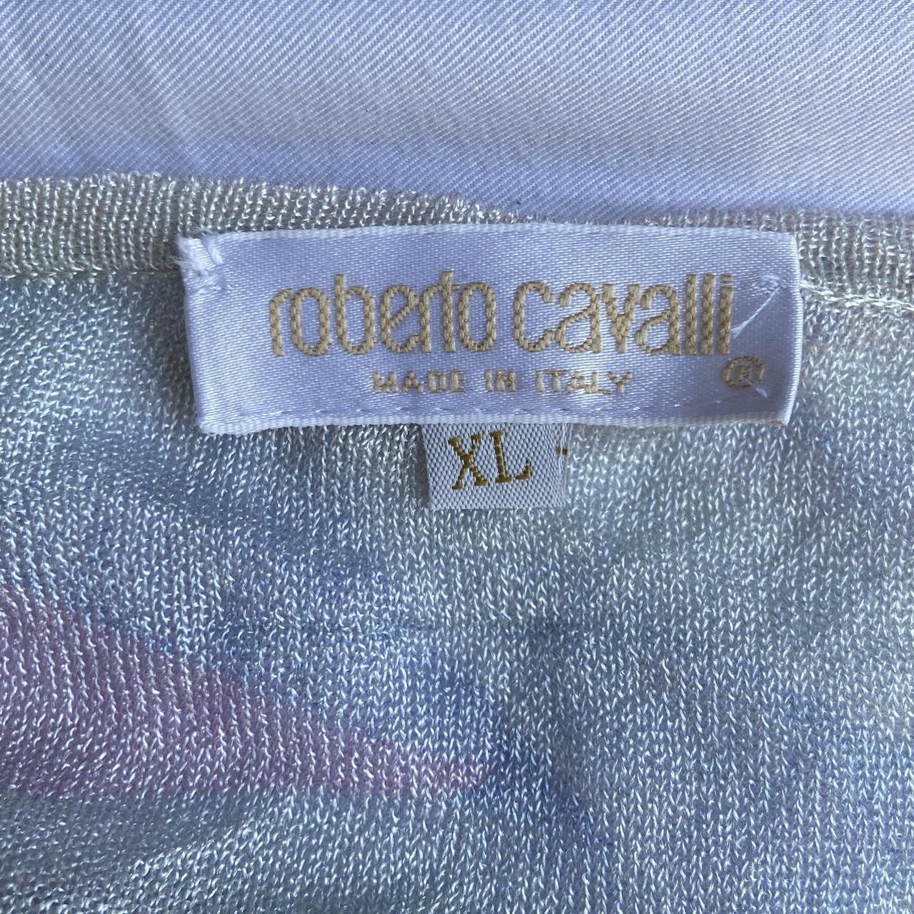 Roberto Cavalli vintage sheer cardigan. small tear... - Depop