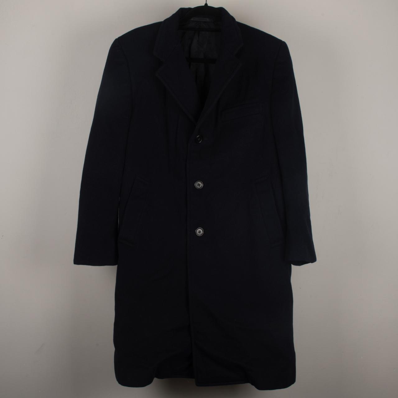 Burton Men's Navy and Black Coat | Depop