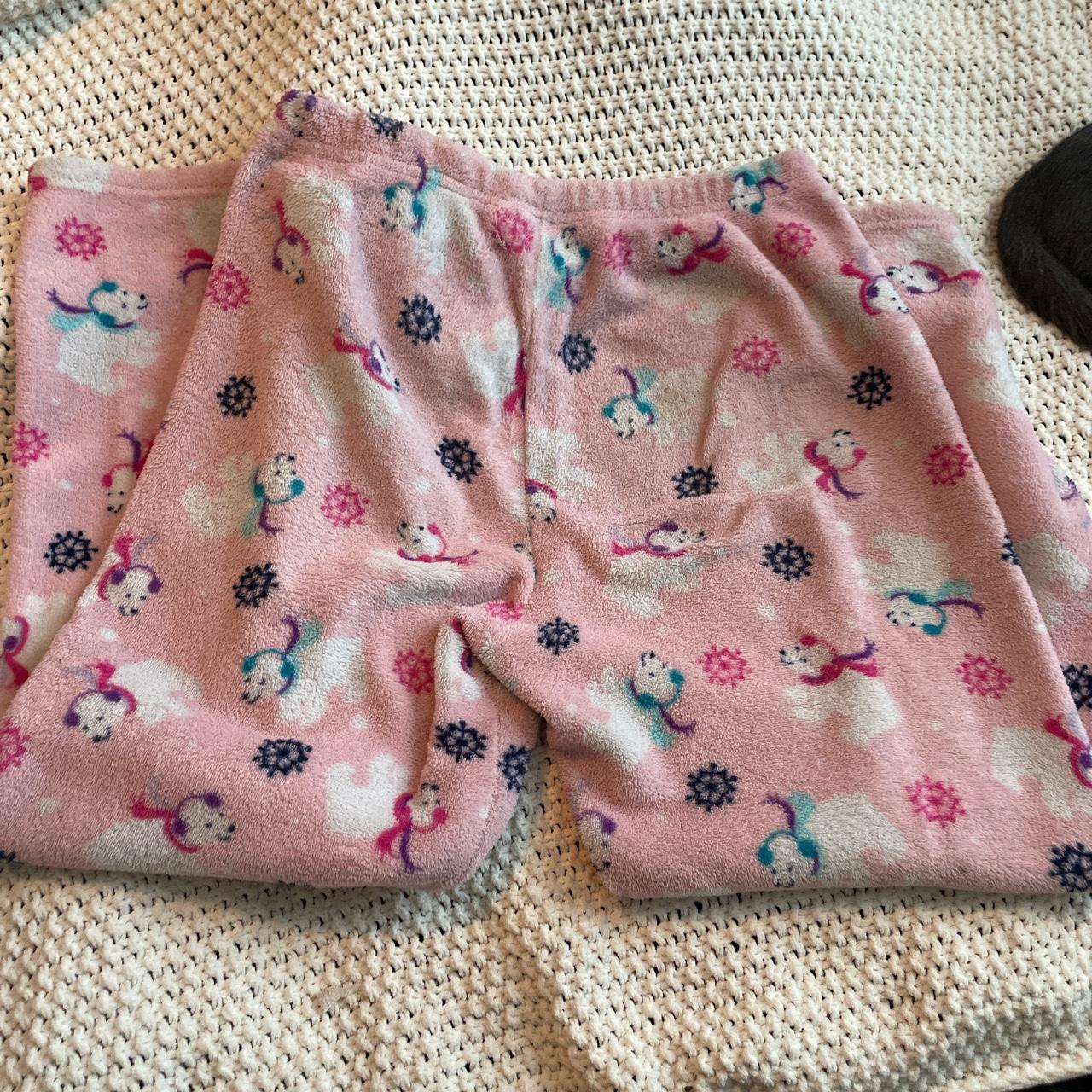 youth xl pink polar bear pajama pants pretty old Depop