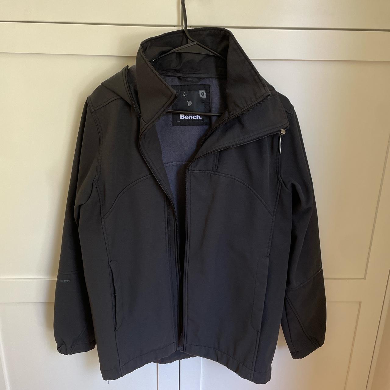 Black BENCH. jacket with inside pockets Good quality... - Depop