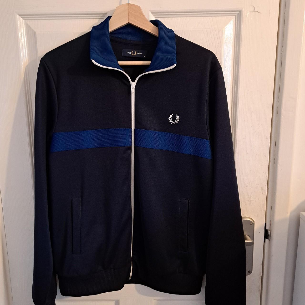 Fred Perry Track Jacket Medium Perfect Condition,... - Depop