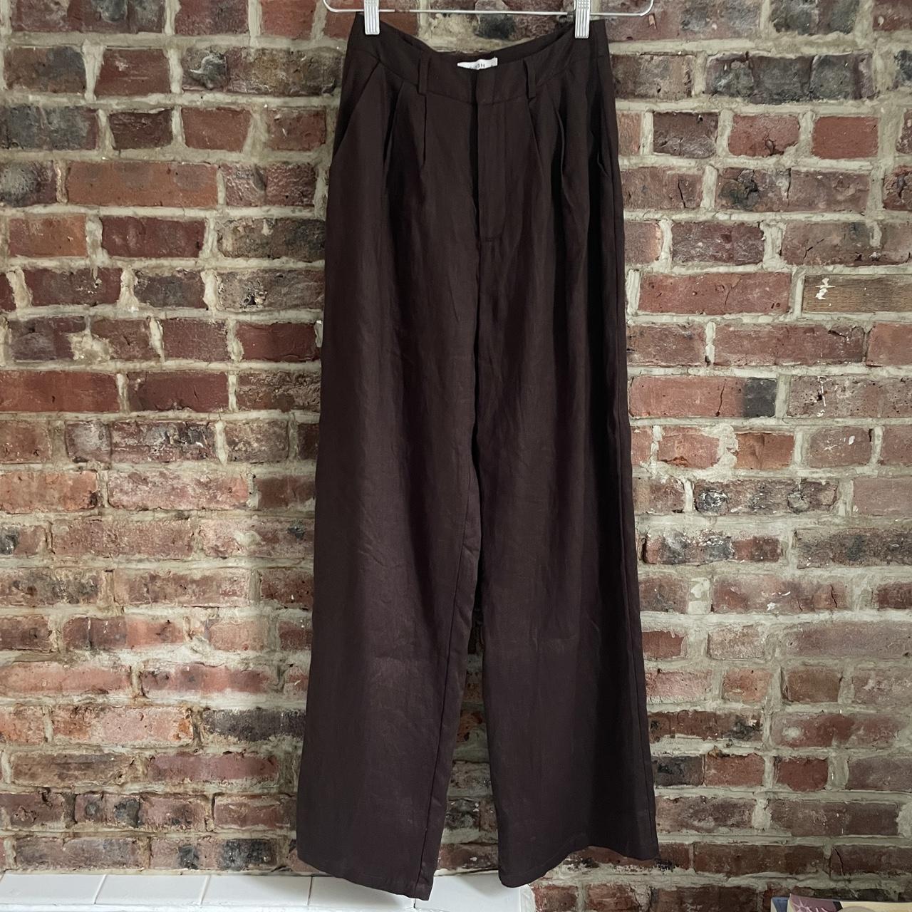 Brand new Dissh brown linen pants. Ordered from... Depop