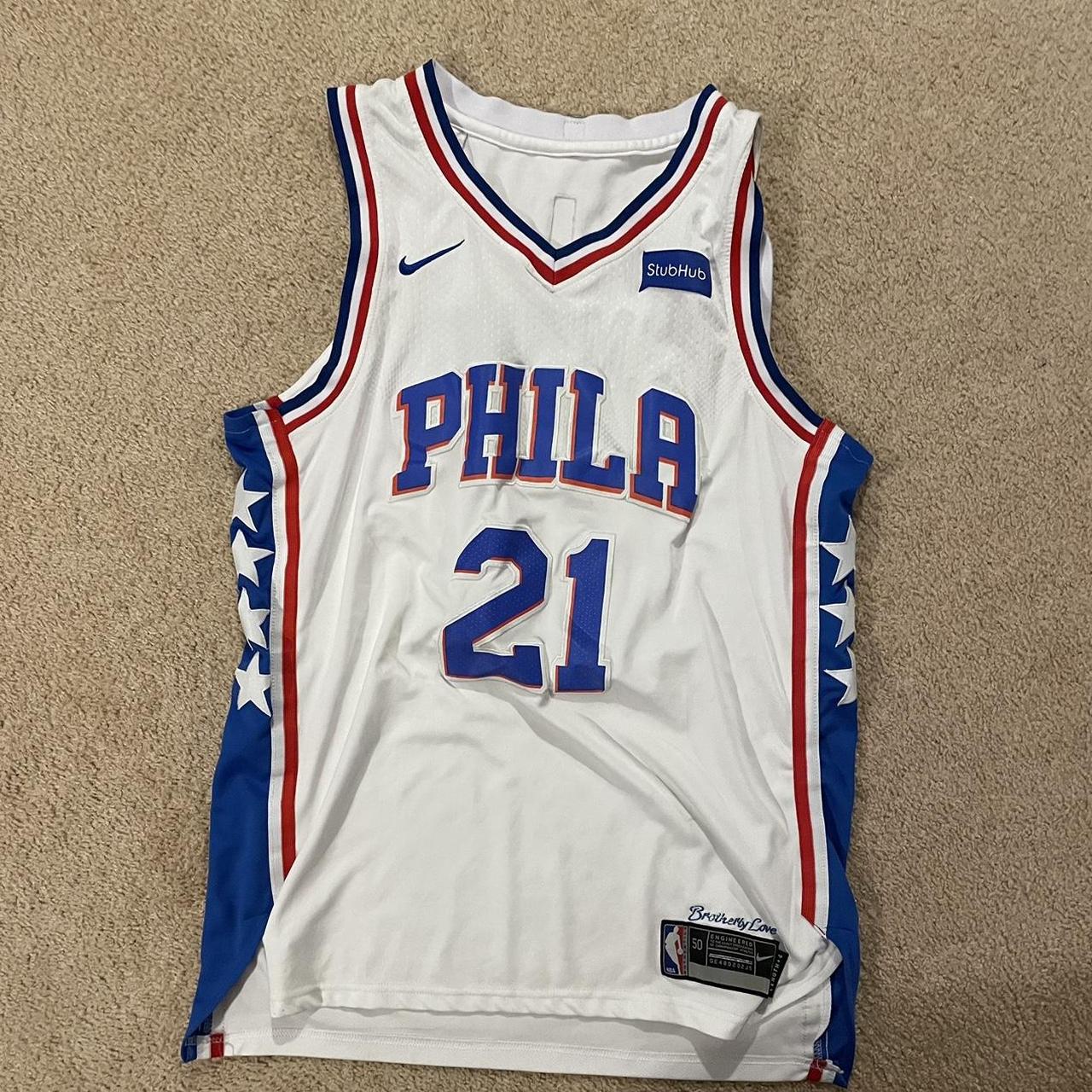 Philadelphia 76ers Joel Embiid basketball jersey. - Depop