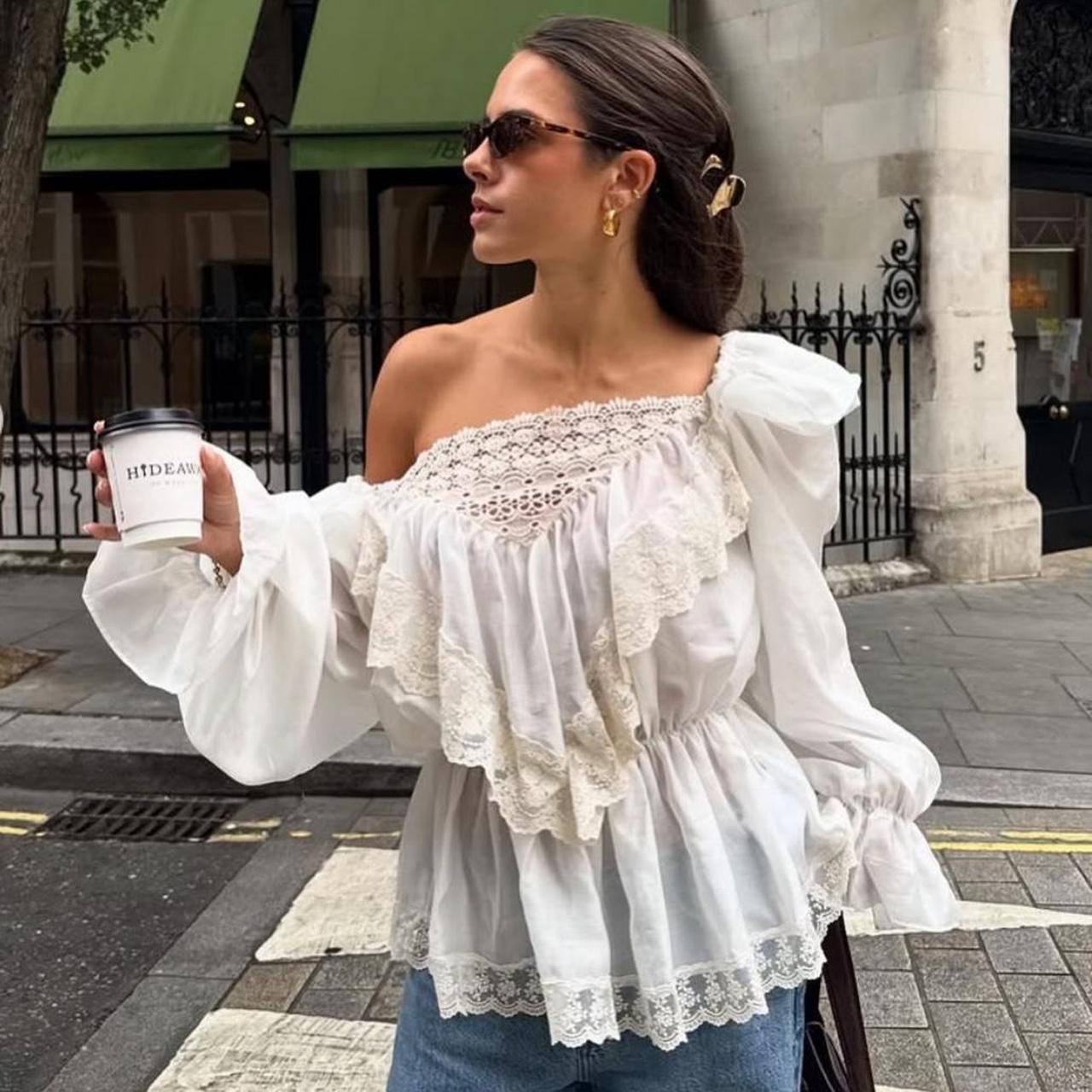 Source Unknown Women's Blouse - White - One size … - image 1