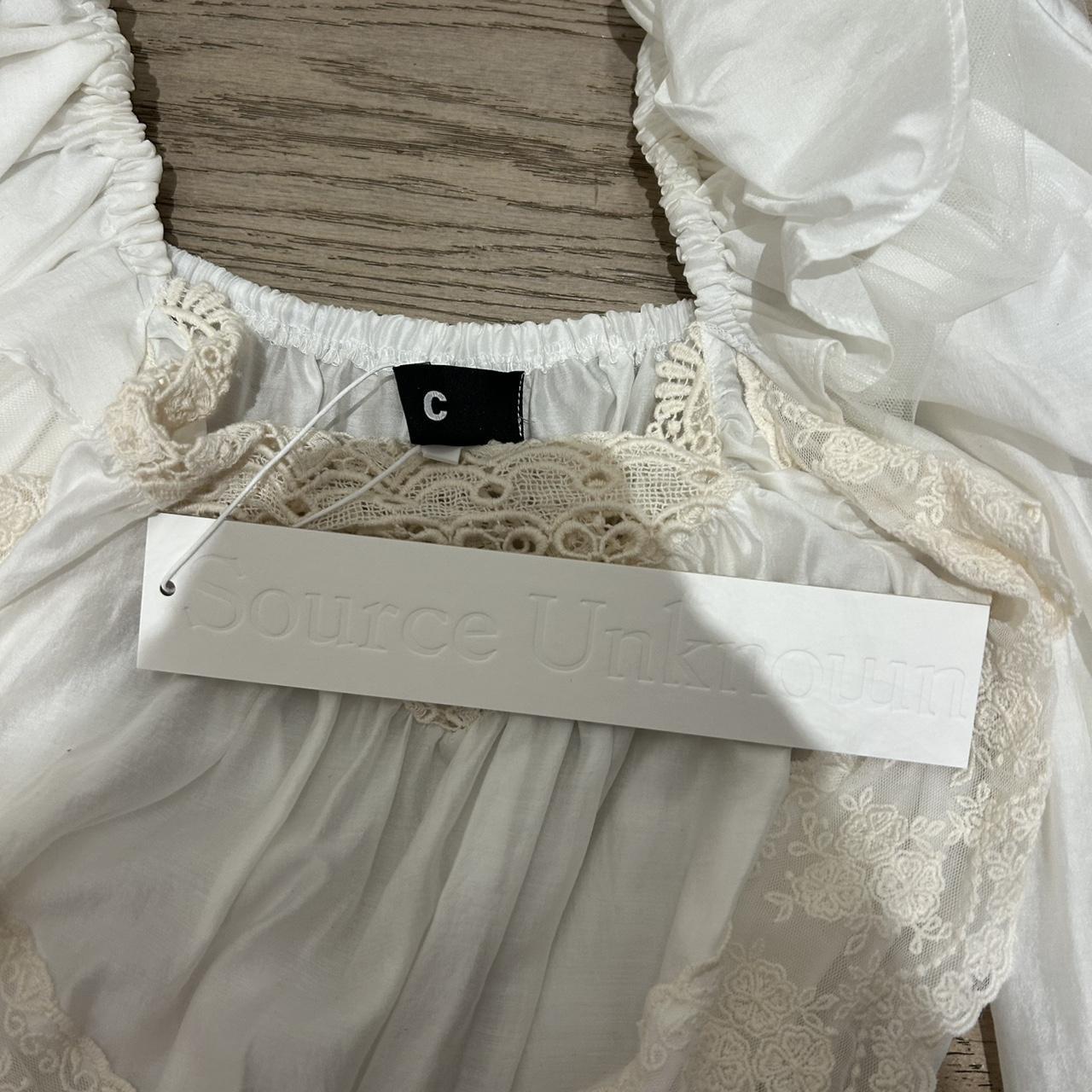Source Unknown Women's Blouse - White - One size … - image 4