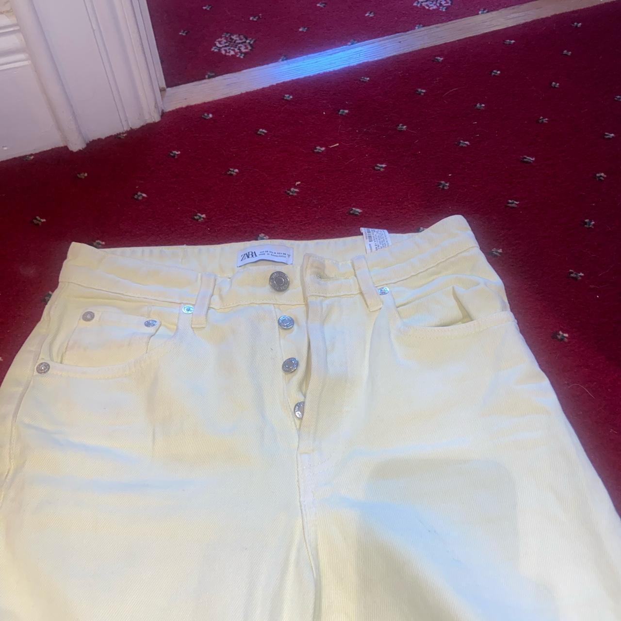 Zara Patel yellow mom jeans So flattering size uk8... - Depop