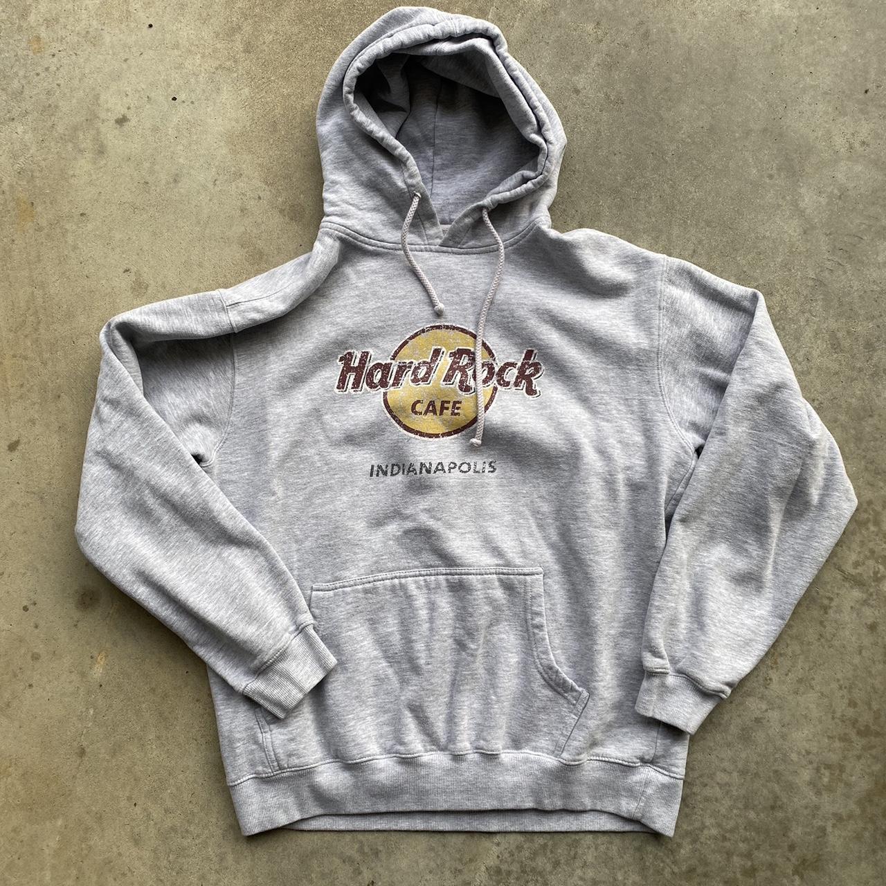 Vintage Hard Rock Cafe hoodie size L Good condition... - Depop