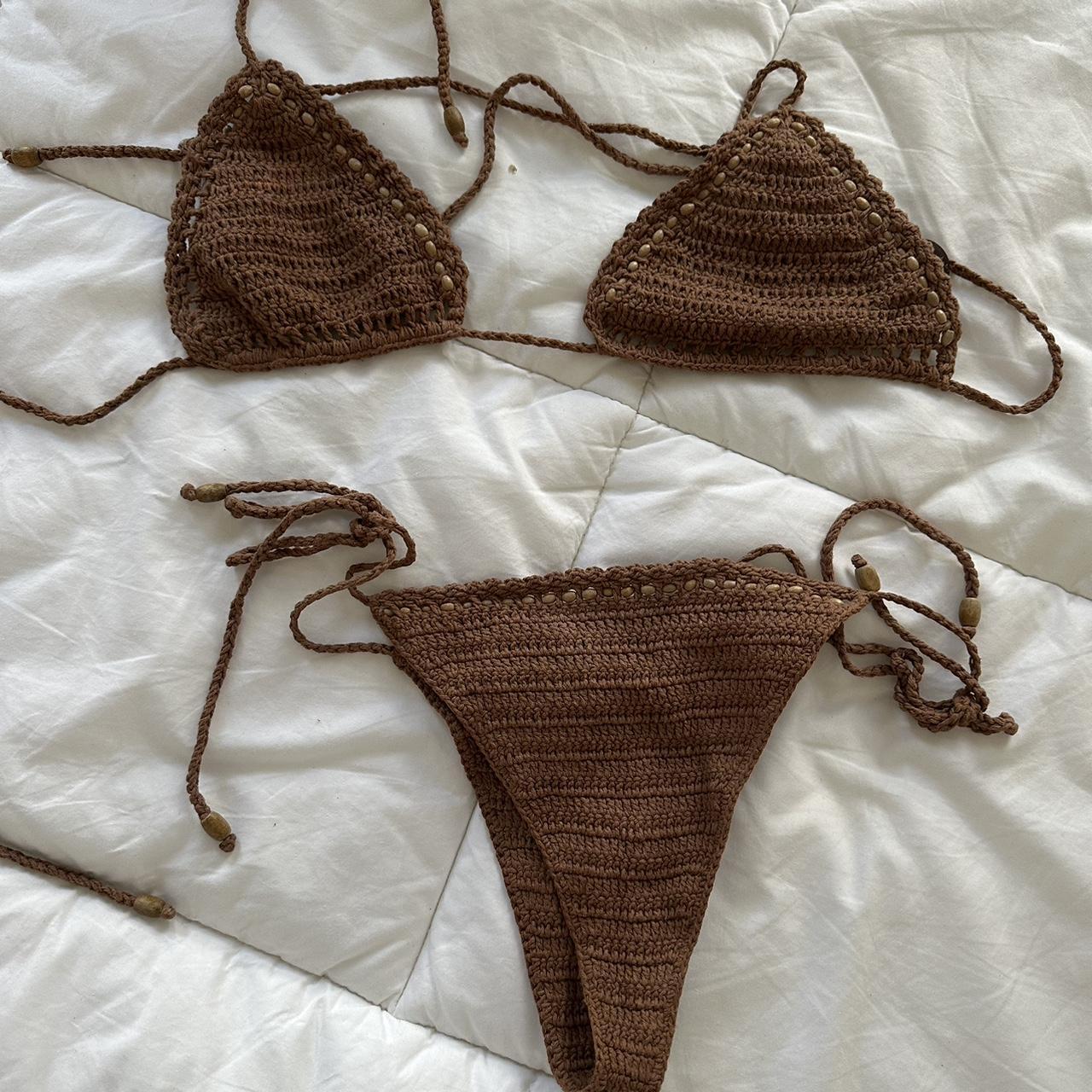 Akoia manik bikini in brown. Only worn a handful of... - Depop