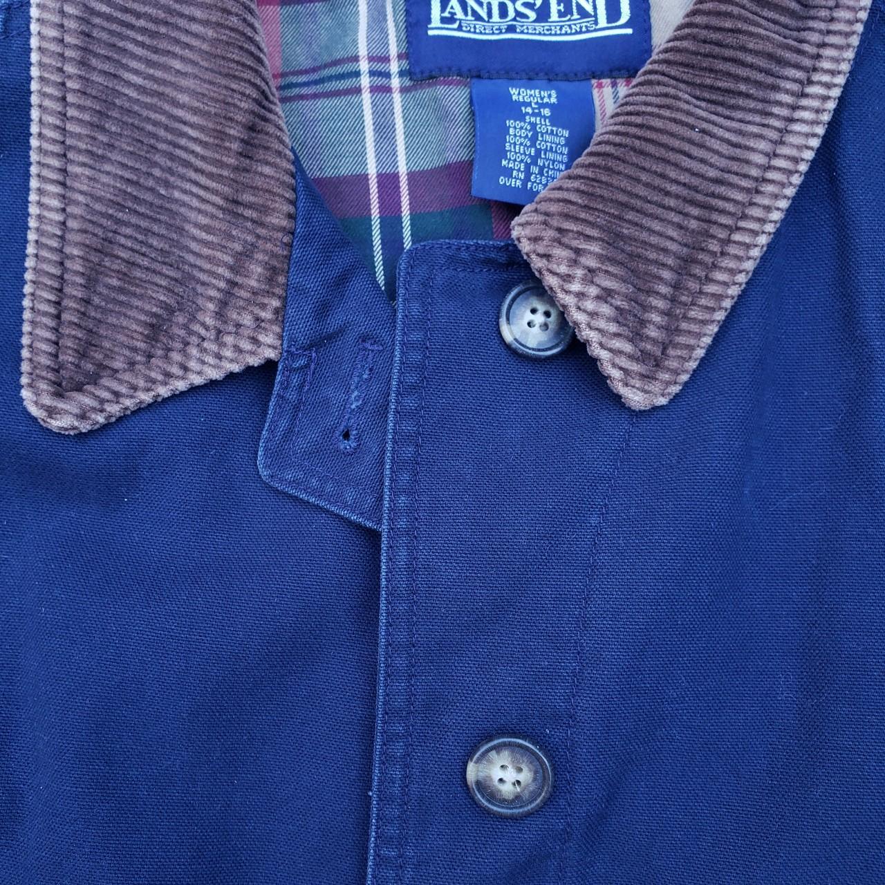 Lands' End Field Coat This coat is a dark navy with... Depop