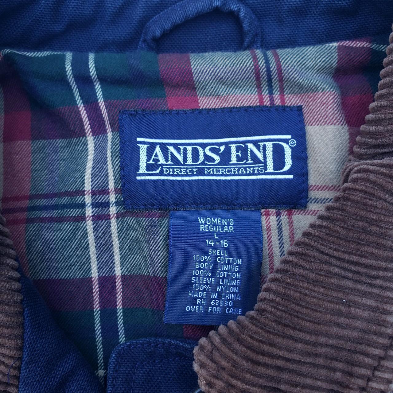 Lands' End Field Coat This coat is a dark navy with... Depop