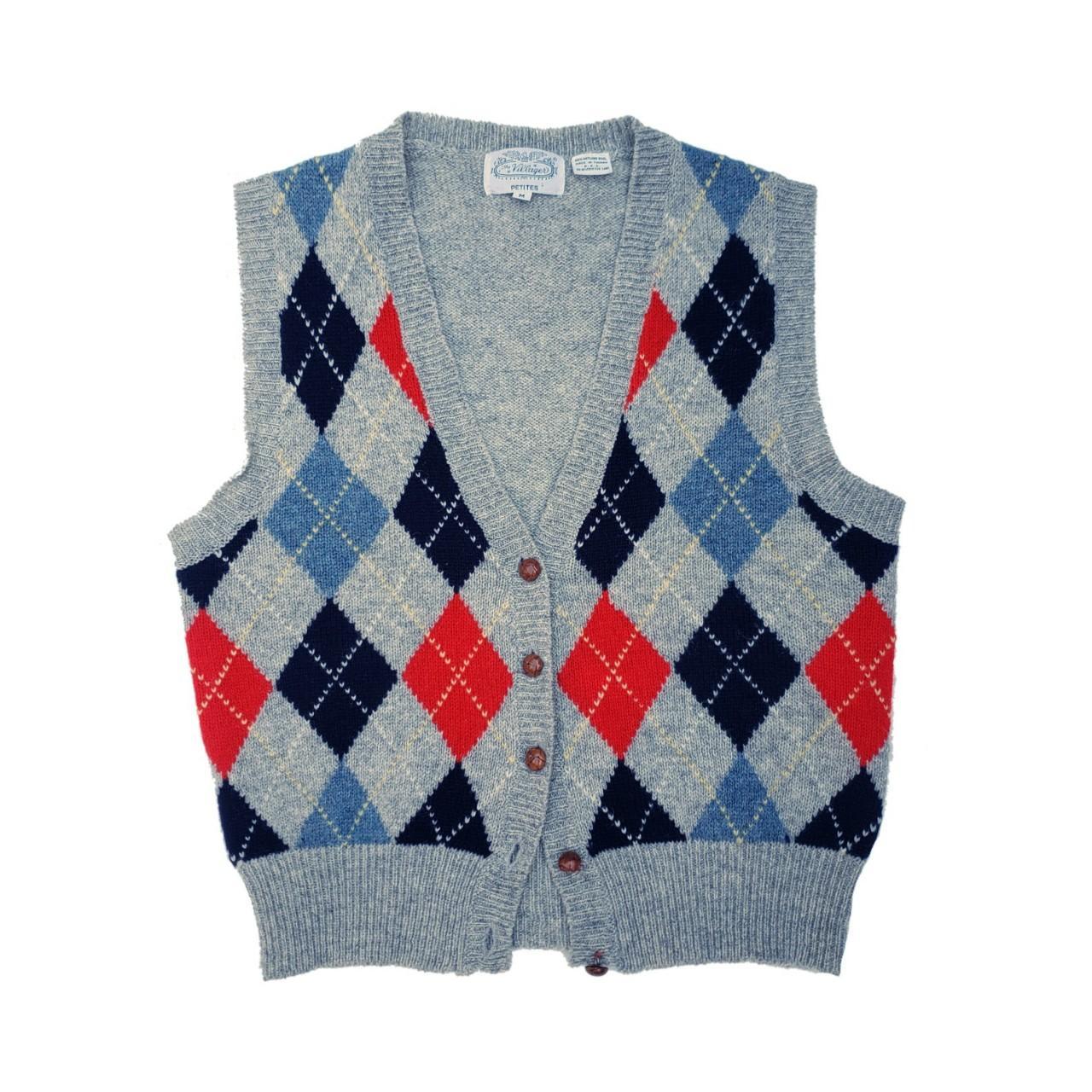 Vintage Wool Argyle Sweater Vest This Vest Is By Depop