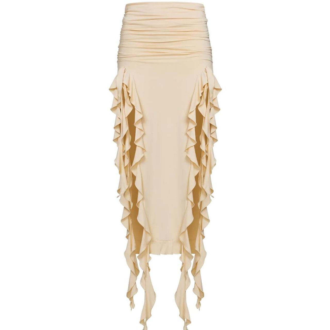 Lioness Women's Cream and Tan Skirt (2)