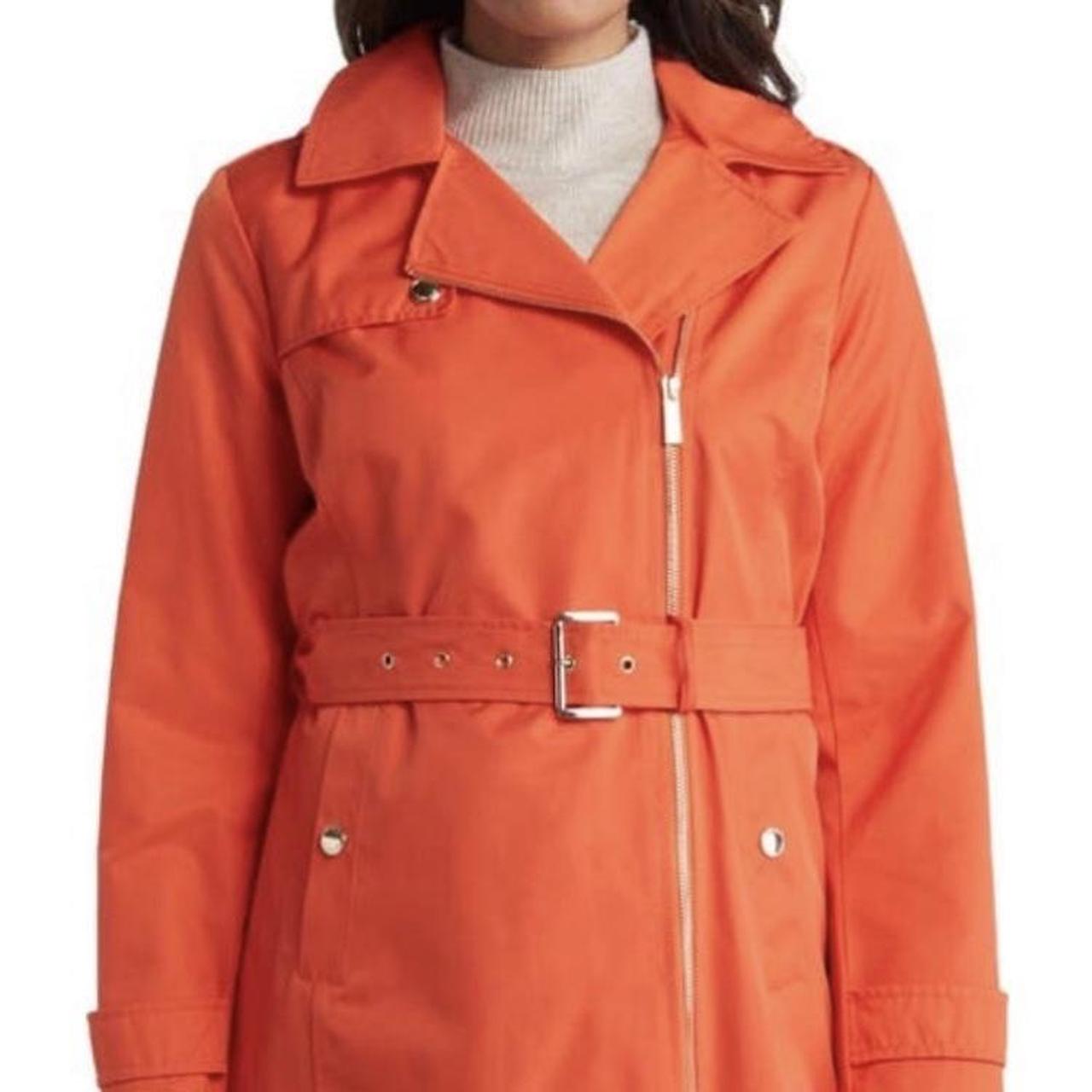 Michael kors deals orange trench coat