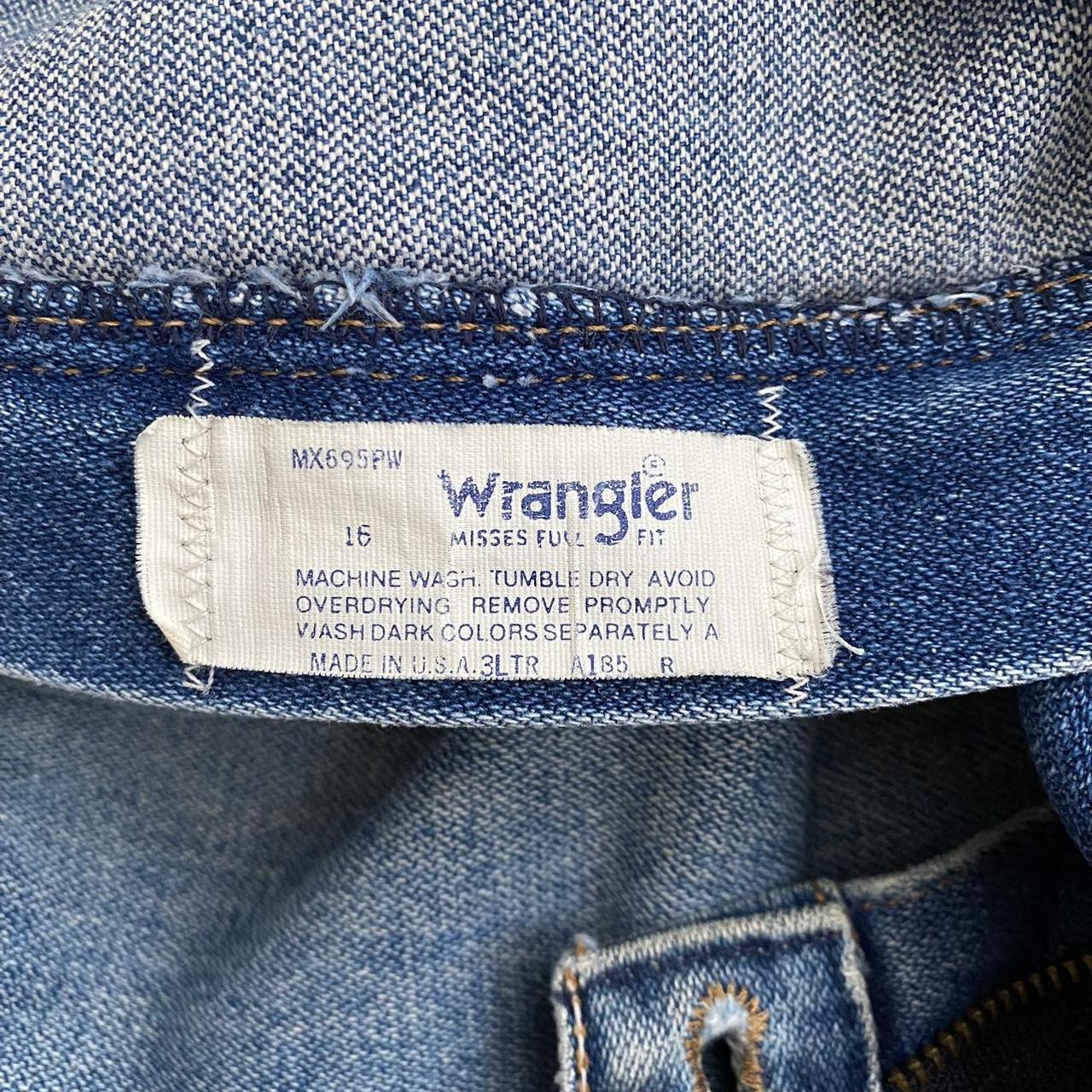 Vintage 70s 80s Wrangler Jeans Misses Full Fit High... - Depop