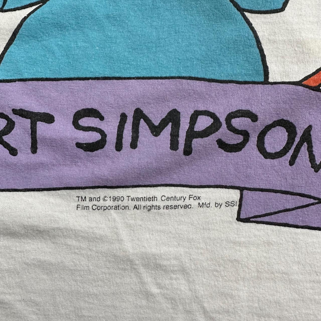 Vintage 1990 Bart Simpson Cool Your Jets Man Tee - Depop