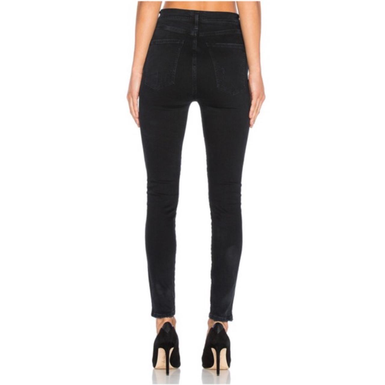 Agolde Roxanne Super High Skinny in Jet from