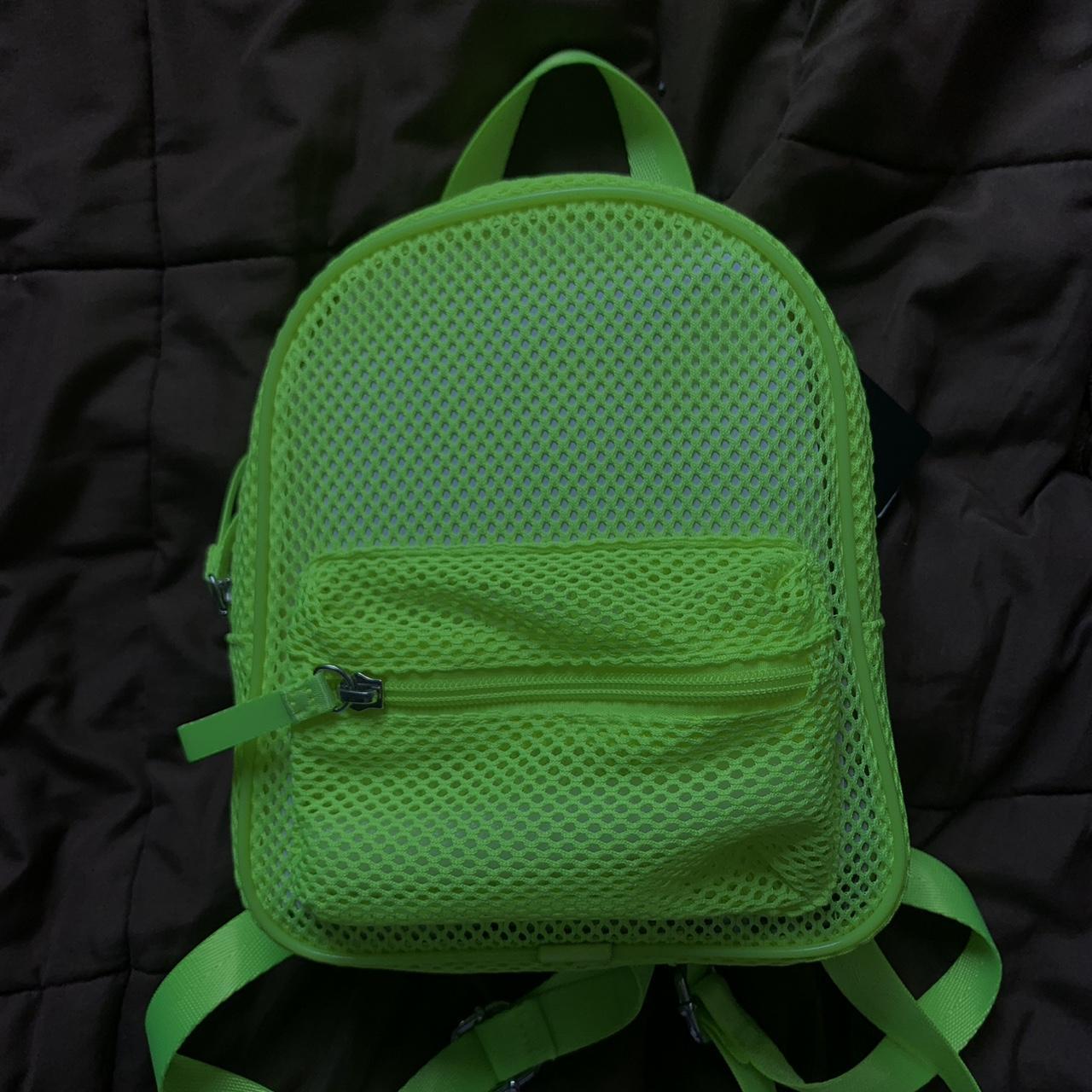 Green hotsell mesh backpack