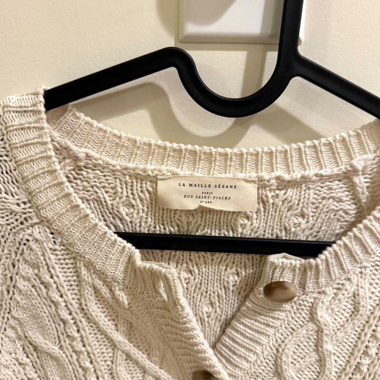 sezane andie cardigan - knit cardigan with slightly | Depop sezane andie cardigan - knit cardigan with slightly | Depop