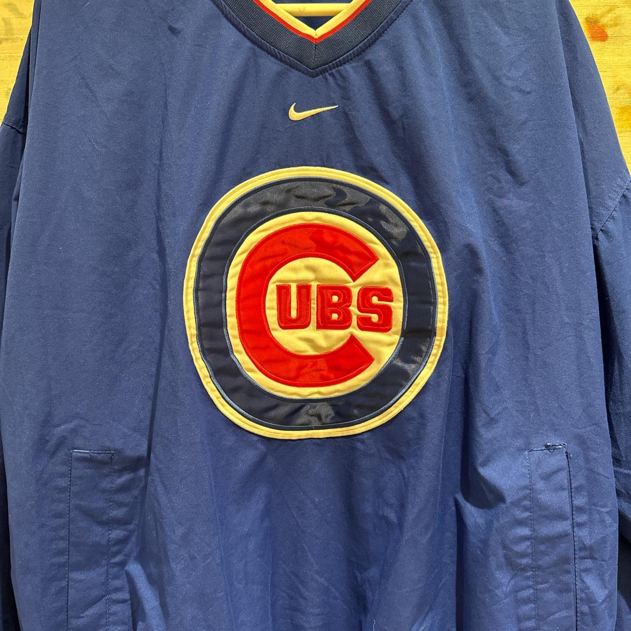 Nike Chicago Cubs zip-up jacket • size XL in youth • - Depop