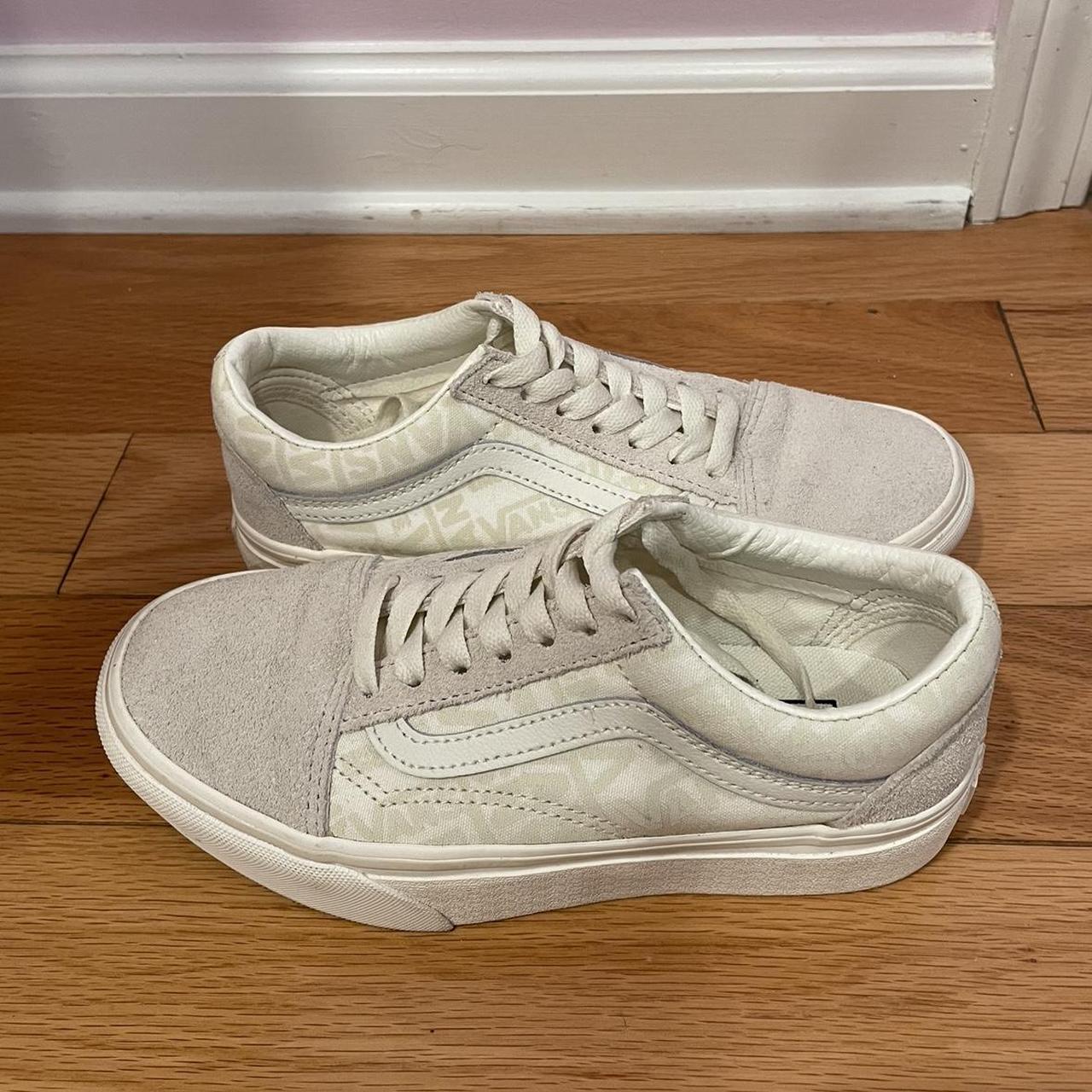 Cream cheap platform vans