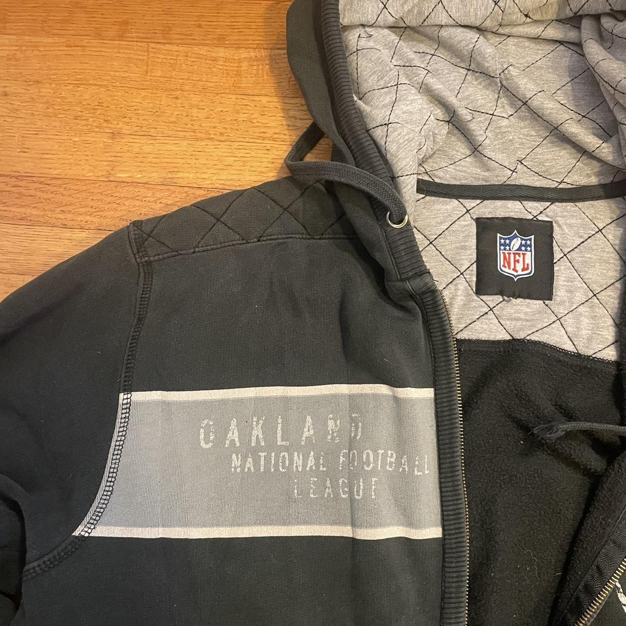 \ud83c\udfb1 SICK Y2K Oakland Raiders Track Jacket \ud83c\udfb1 Size... - Depop