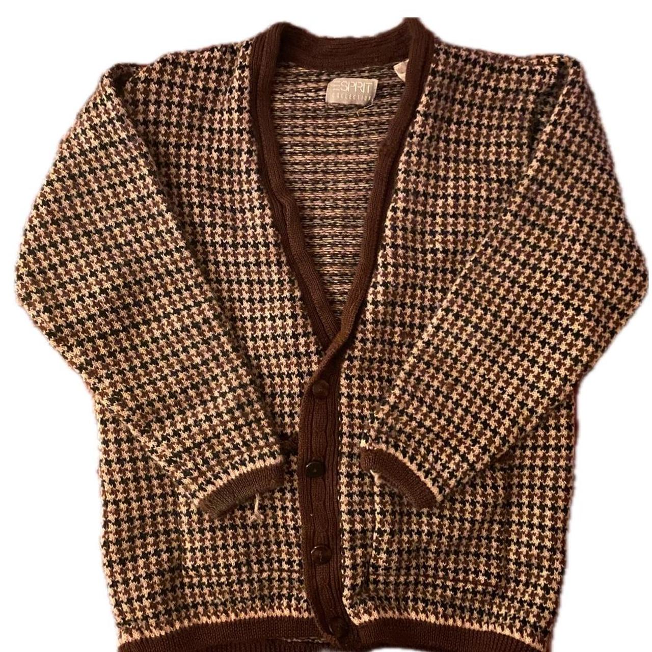 Vintage 80s Esprit Quilted Plaid Vest Wool plaid - Depop