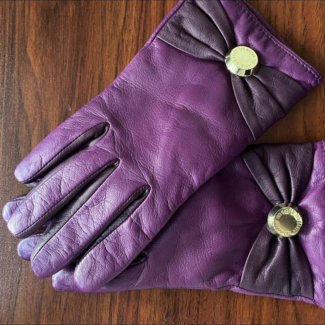 Ted Baker Women's Purple Gloves Depop