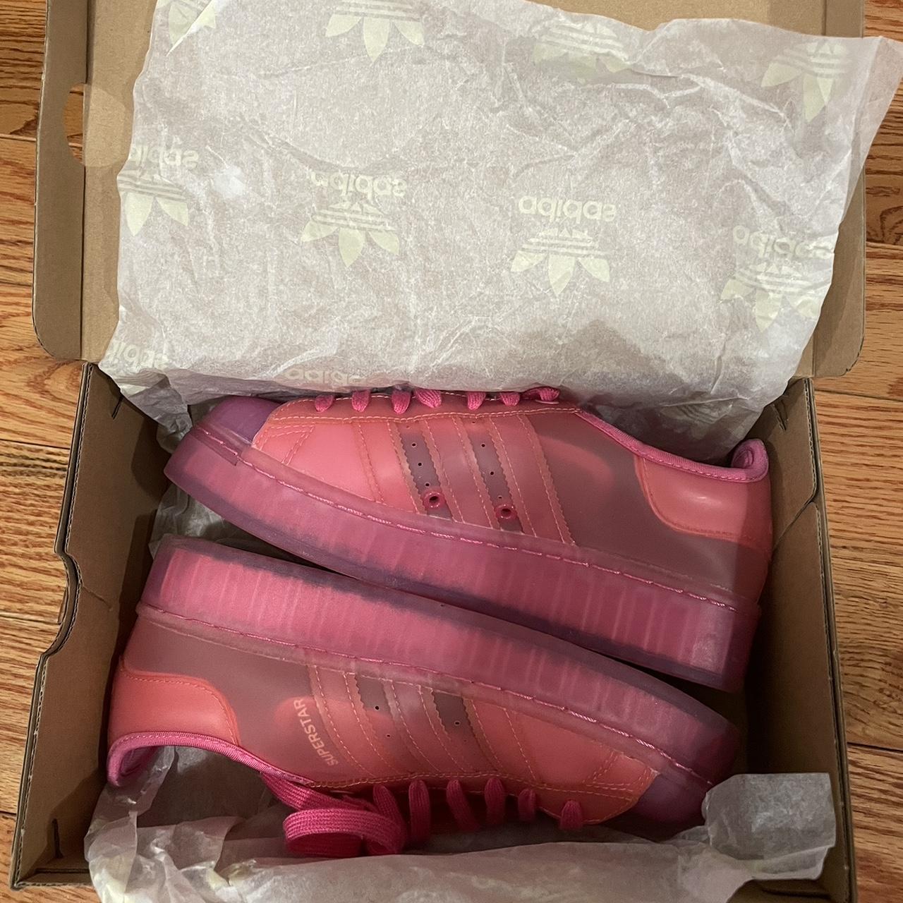 Adidas pink jelly discount shoes