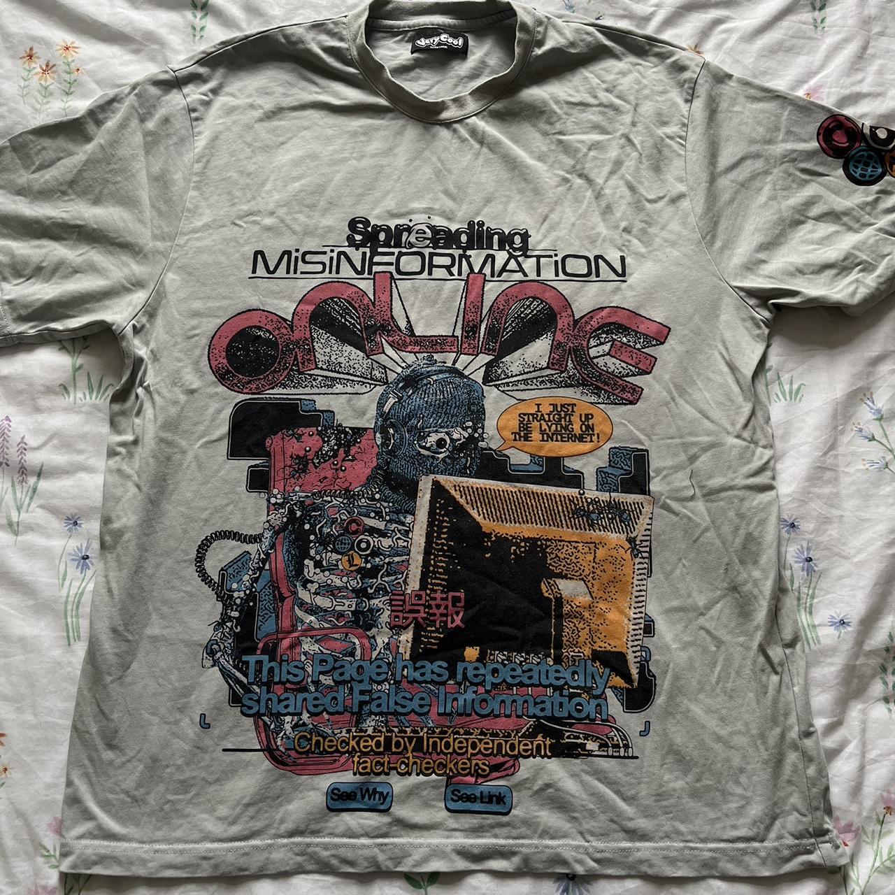 Cool shirtz spreading misinformation tee. Cold ones... Depop