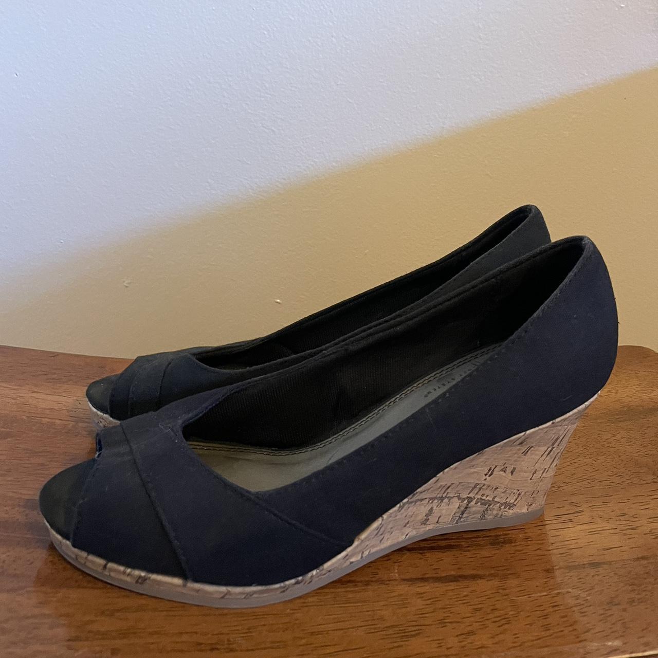 cork wedge high heels