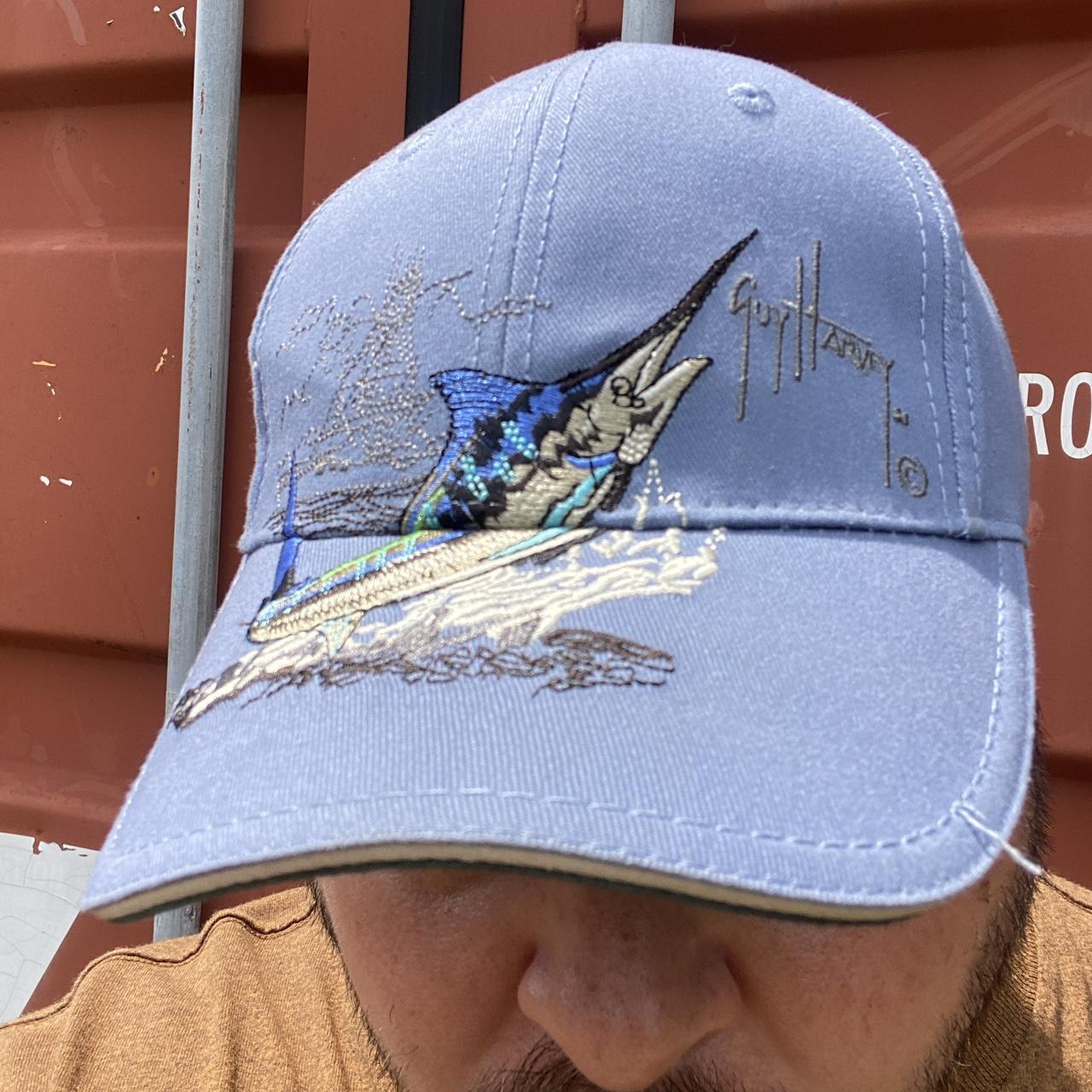 Guy Harvey swordfish fishing hat. Embroidered. Nice - Depop