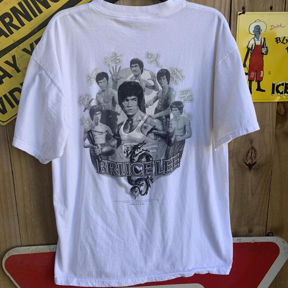 Vintage 90s Bruce Lee T-shirt Size XL By Universal - Depop
