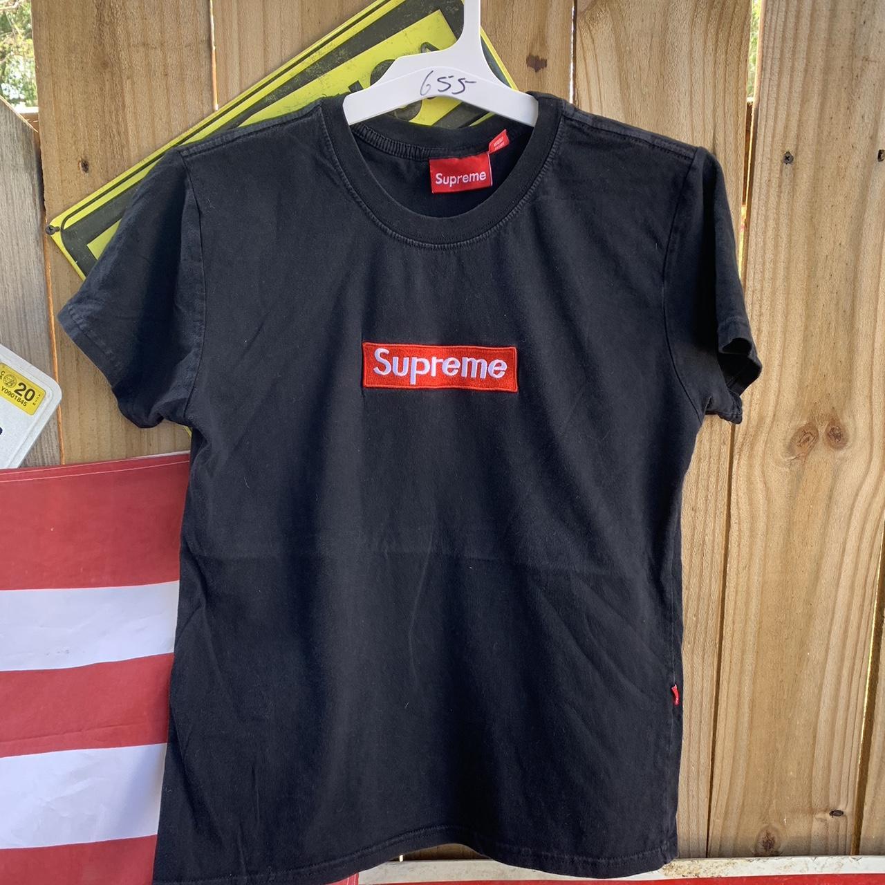 Supreme embroidered T-shirt According to the... - Depop
