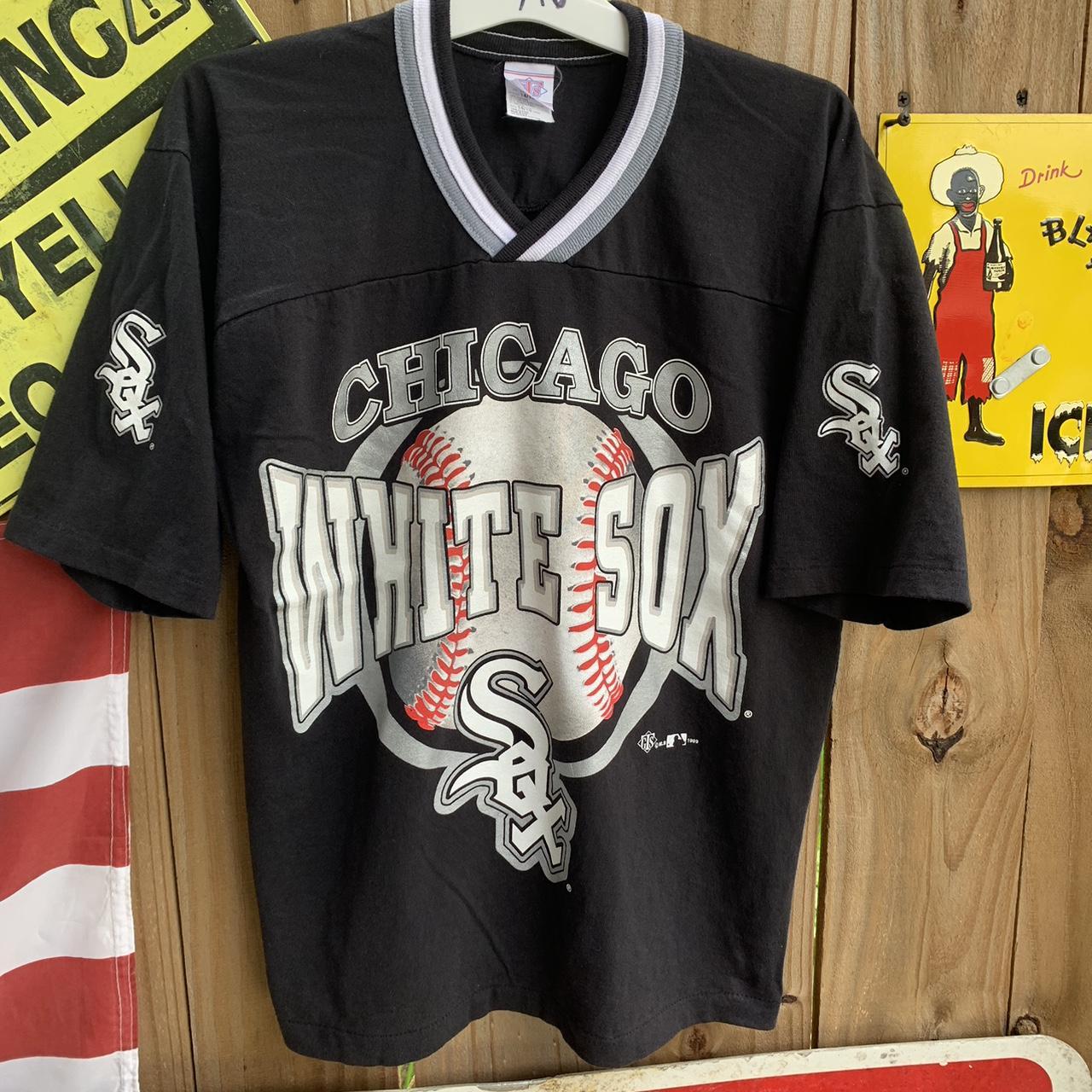 Vintage 1999 Chicago white Sox Cotton Jersey Youth - Depop