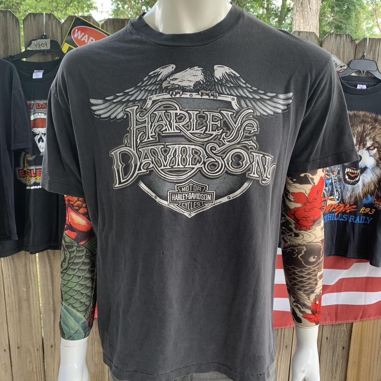 Vintage 90s Harley Davidson T-shirt Size L Ocala... - Depop